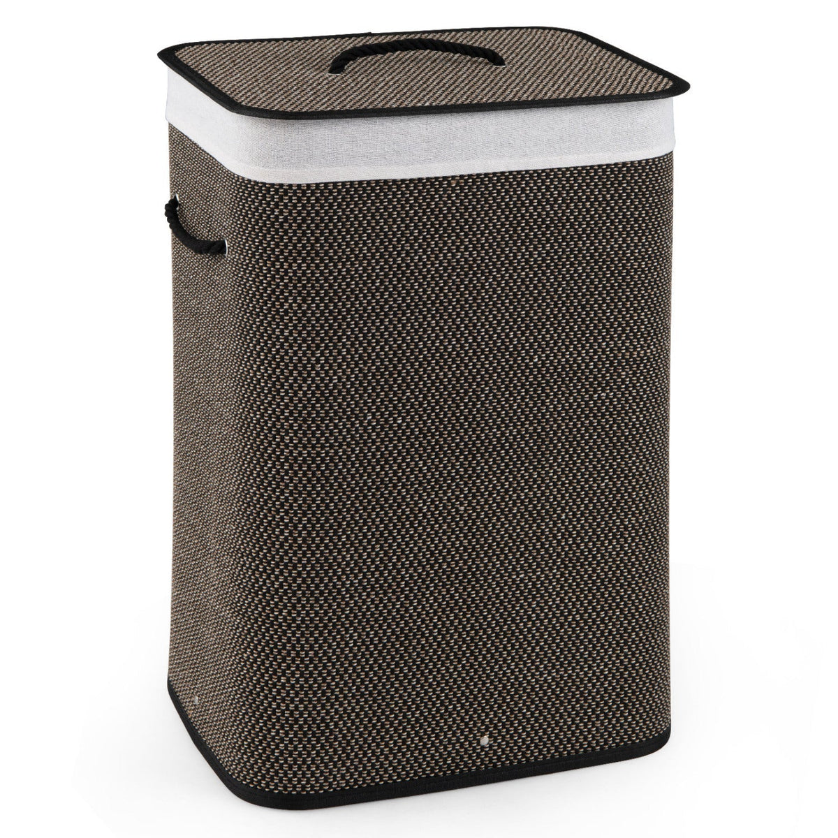 19 Gallon Bamboo Laundry Hamper with Removable Liner