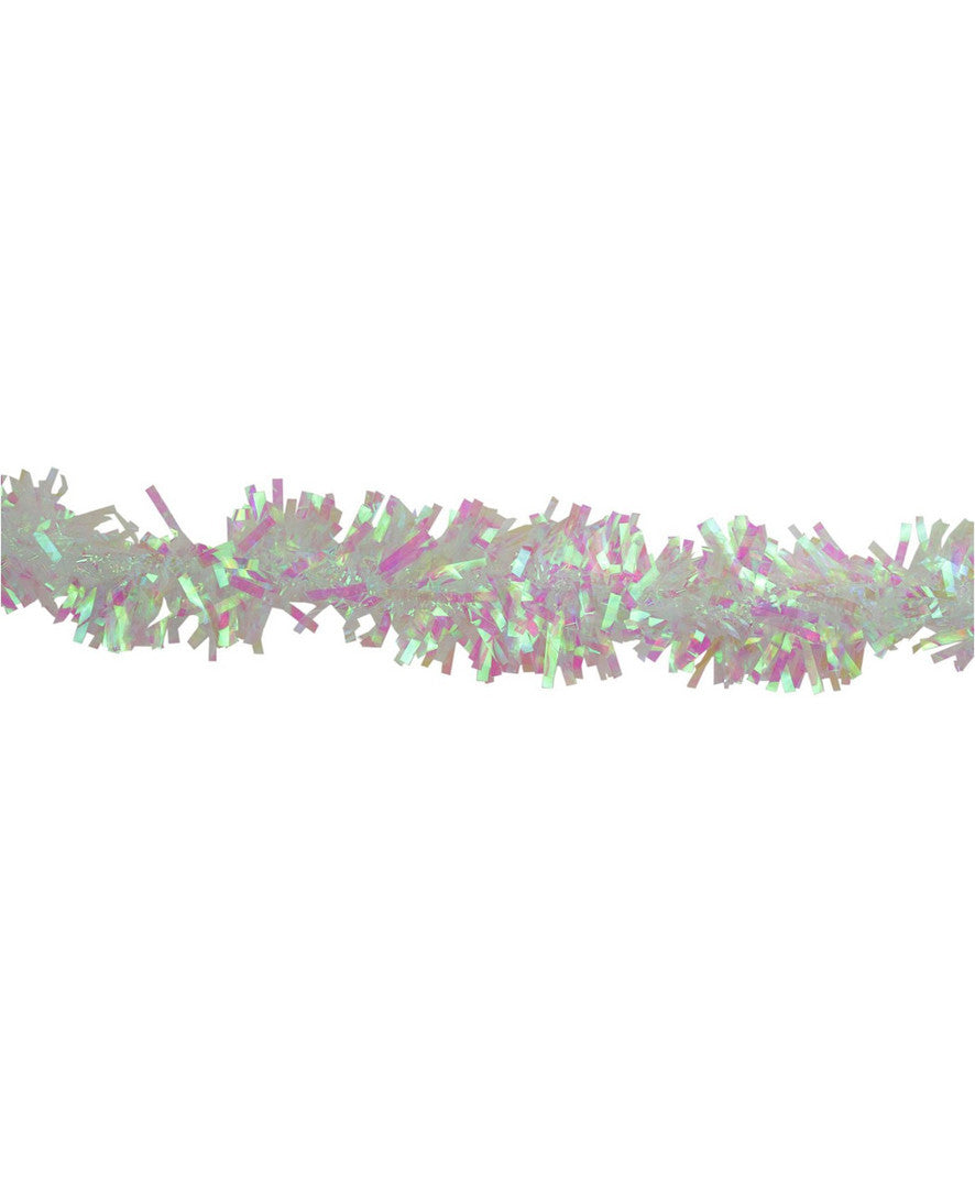 Noy Sukkah, White- Colored Garland 6.5' Long