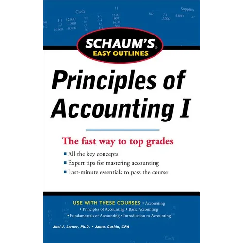 Schaum's Easy Outline of Principles of Accounting - Paperback