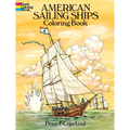 American Sailing Ships Coloring Book - Paperback