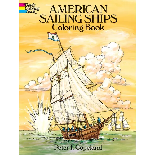 American Sailing Ships Coloring Book - Paperback