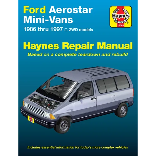 Ford Aerostar Mini-Vans 1986-97 - Paperback