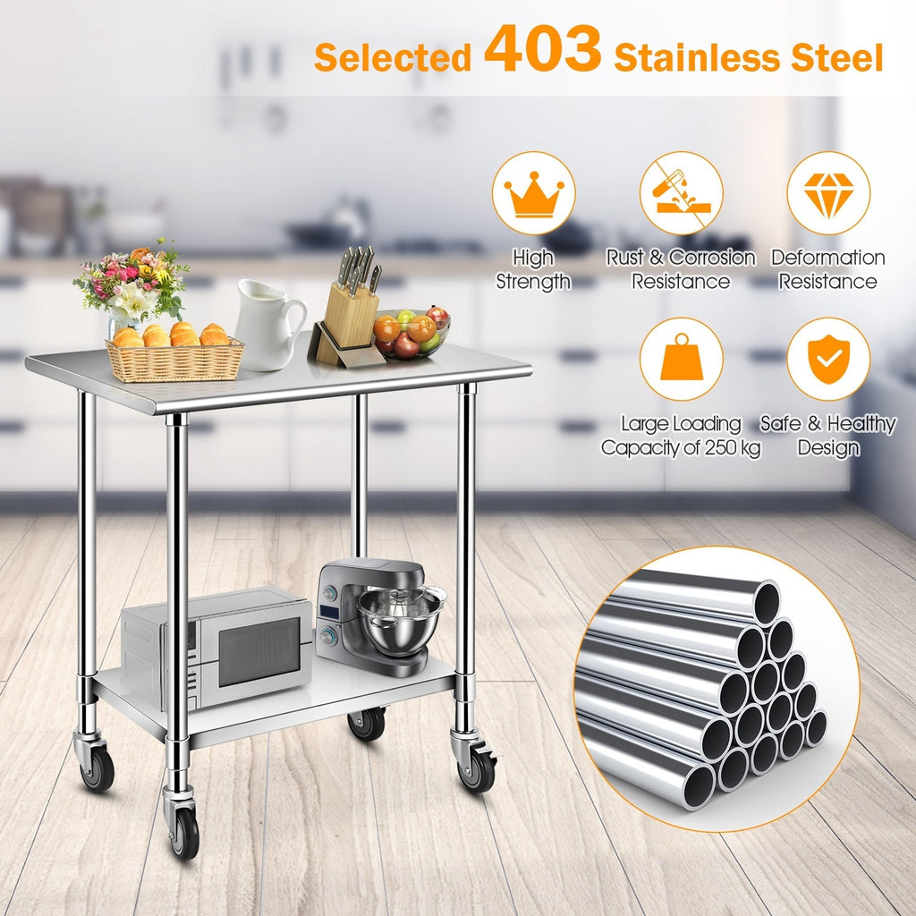 Stainless Steel Commercial Kitchen Prep and Work Table