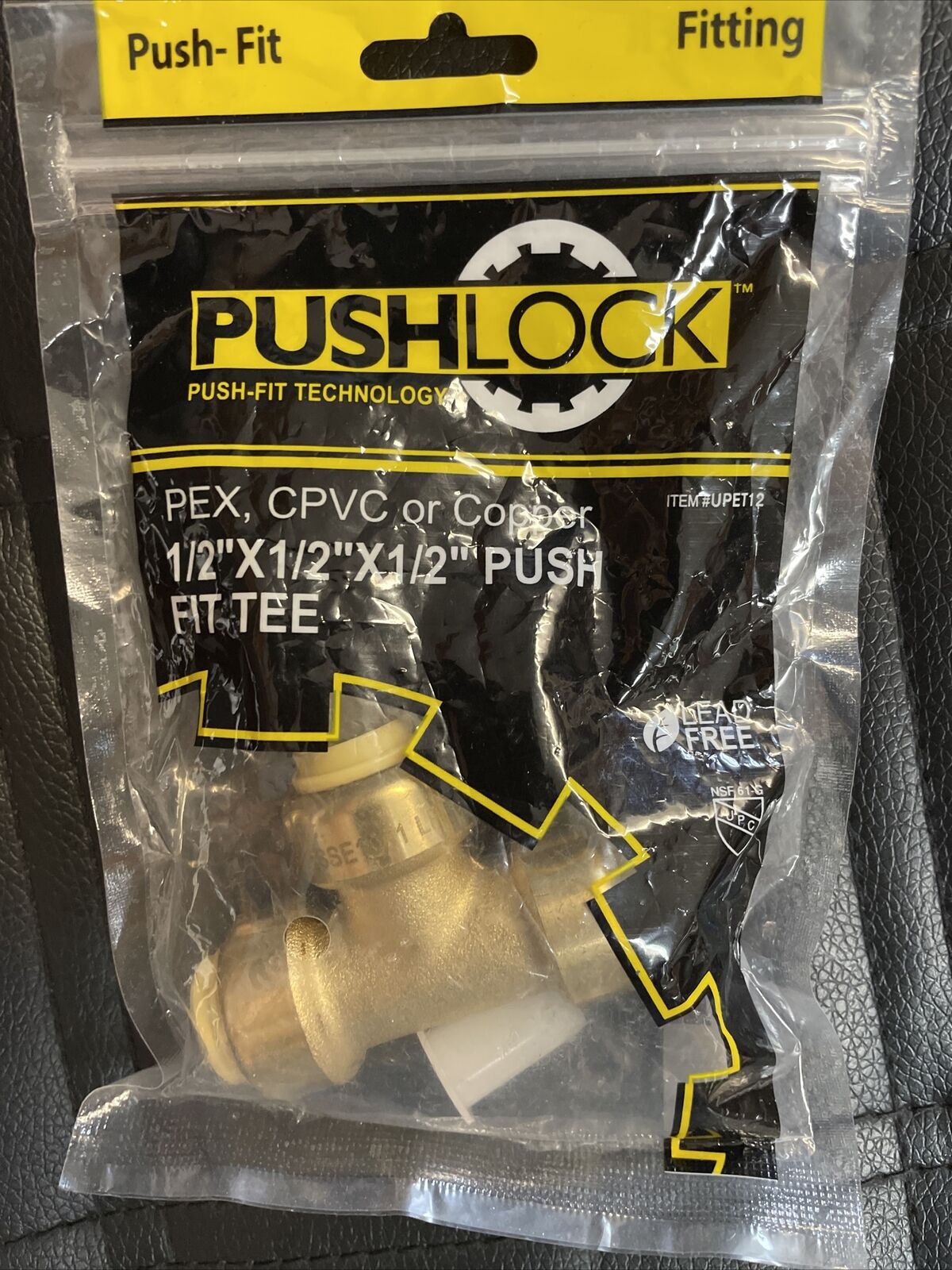 1/2'' X 1/2'' X 1/2'' Push Tee Pex Or Copper