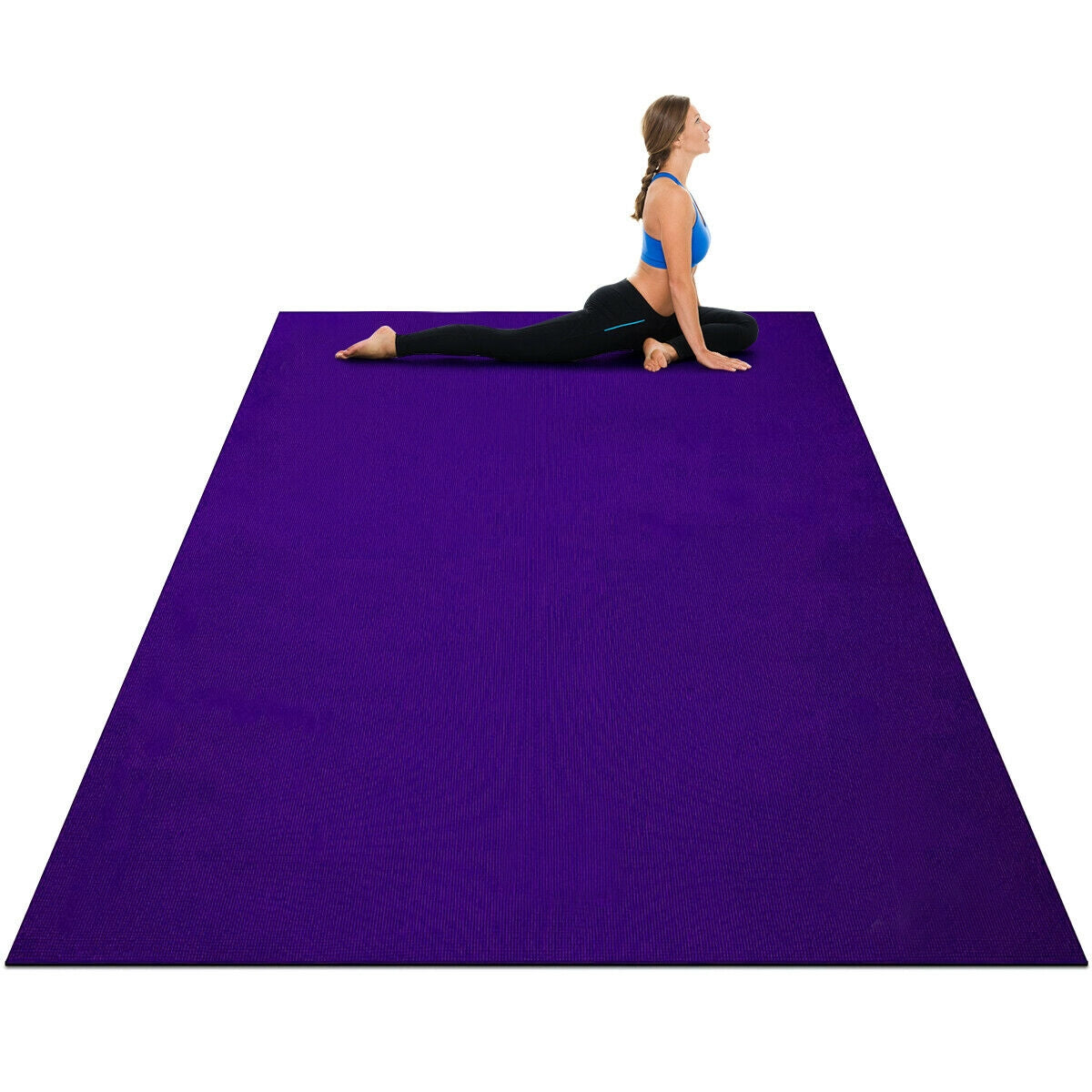 Large Yoga Mat 6' x 4' x 8 mm Thick Workout Mats