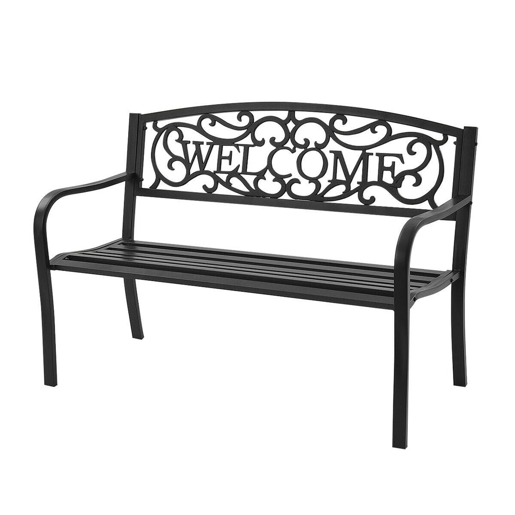Outdoor Furniture Steel Frame Porch Garden Bench