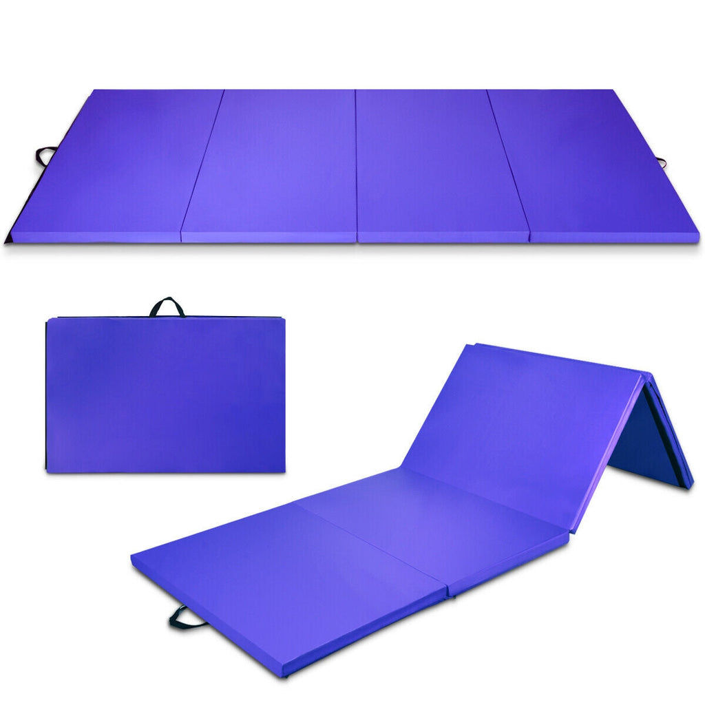 4 Feet x 10 Feet x 2 Inch Folding Gymnastics Tumbling Gym Mat