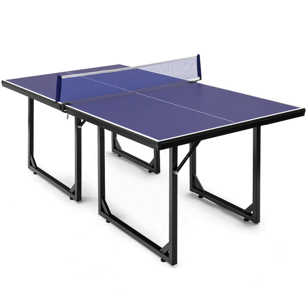 Multi-Use Foldable Midsize Removable Compact Ping-pong Table