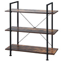 3/5 Tiers Industrial Bookcase with Metal Frame for Home Office-3