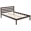 Full Size Bed frame Foundation with Solid Wooden Slat Suppor