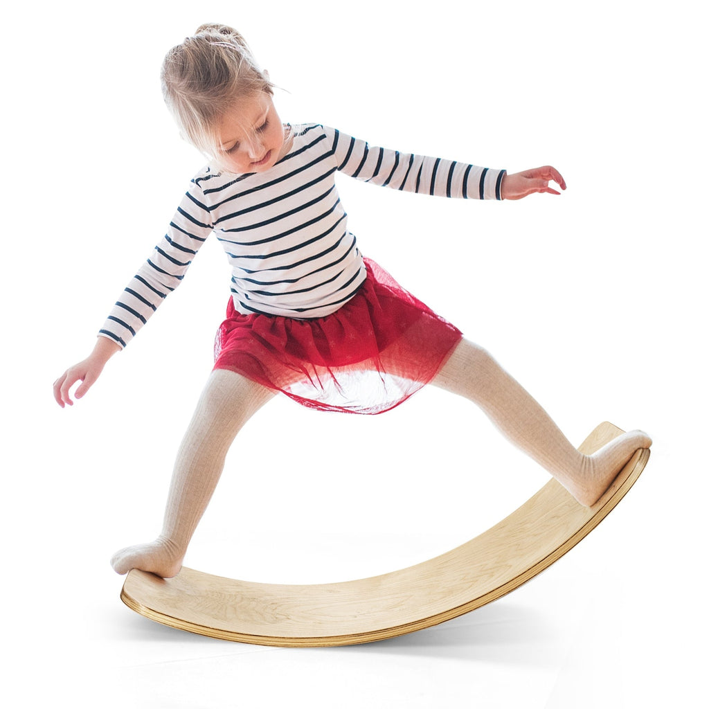 12 Inch Wobble Board for Balance Training-Natural