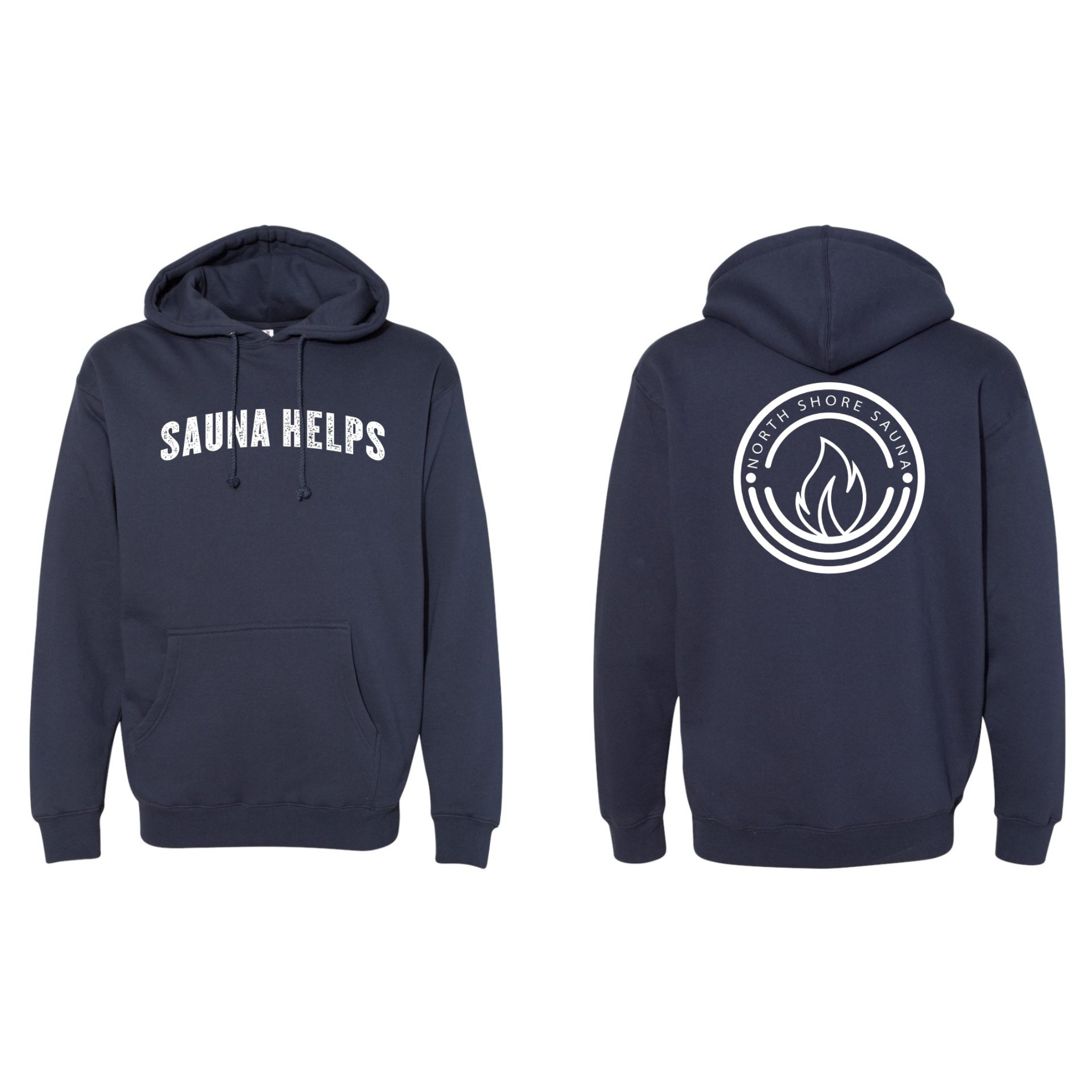 Slate Blue Sauna Helps Hoodie
