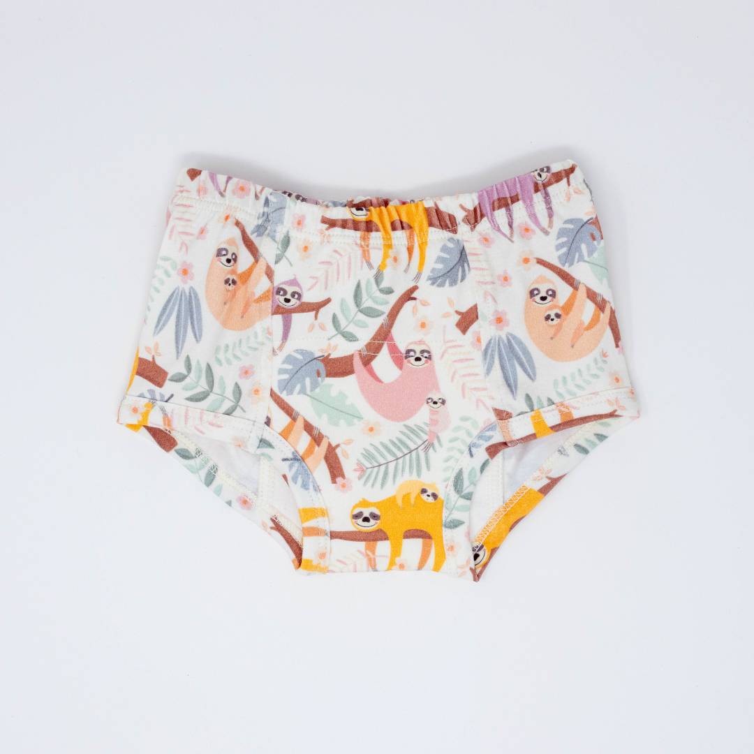 Lilac Sloths Potty Organic Training Underpants