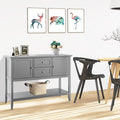 Wooden Sideboard Buffet Console Table with Drawers and Storage