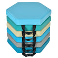6 Pieces Multifunctional Hexagon Toddler Floor Cushions Classroom Seating with Handles