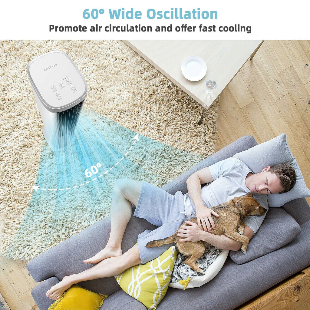 3-In-1 Portable Evaporative Air Cooler with Timer-White