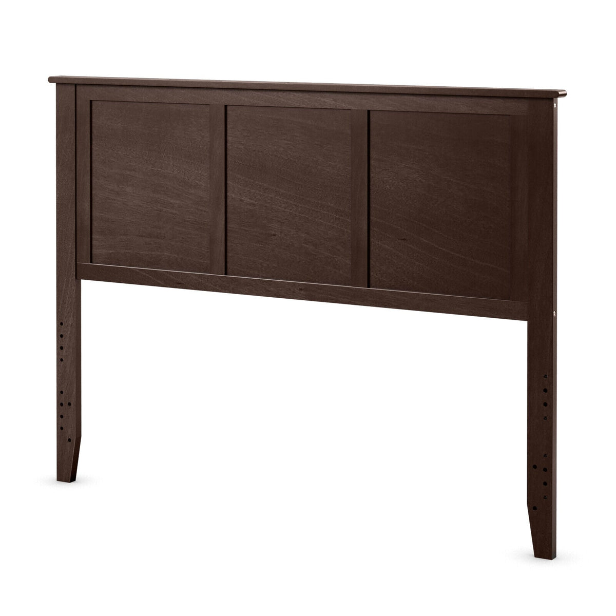 Full Wood Headboard Flat Panel with Pre-drilled Holes and Height Adjustment