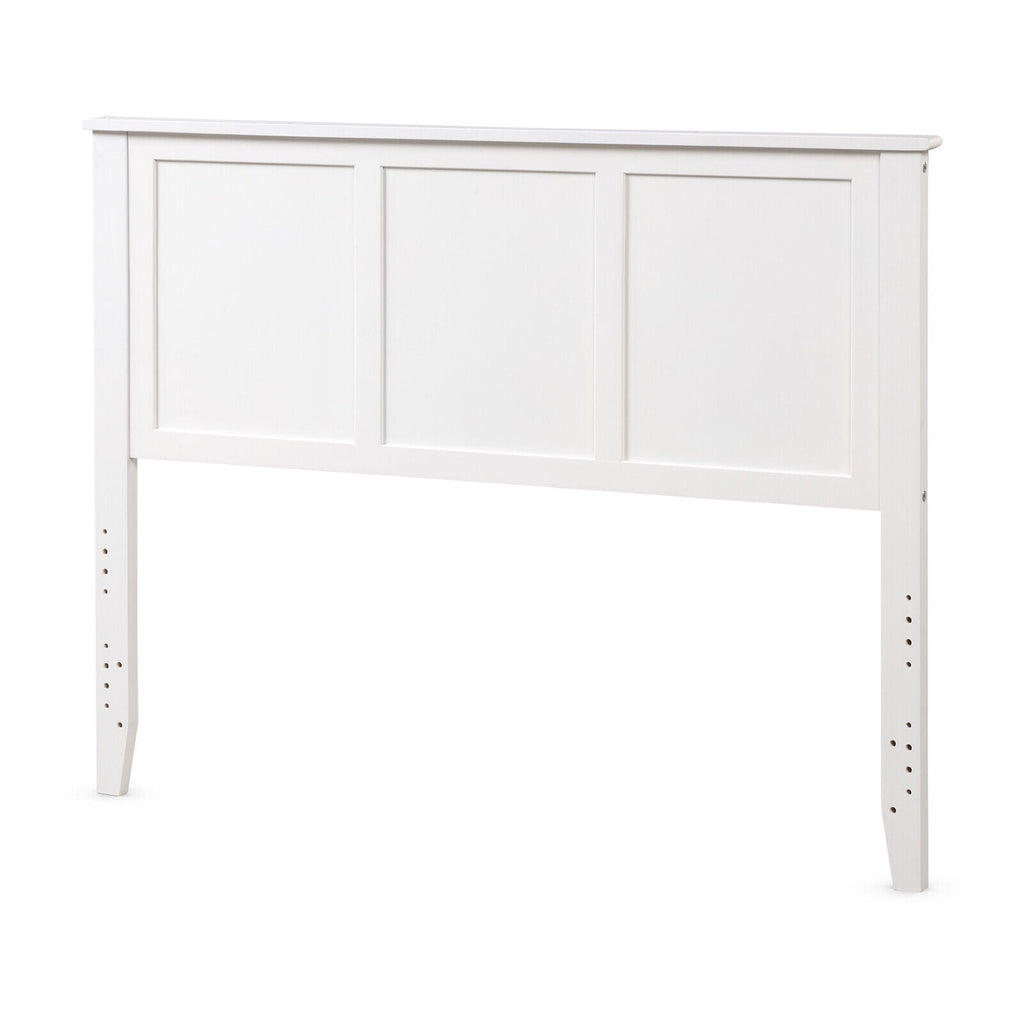 Full Wood Headboard Flat Panel with Pre-drilled Holes and Height Adjustment