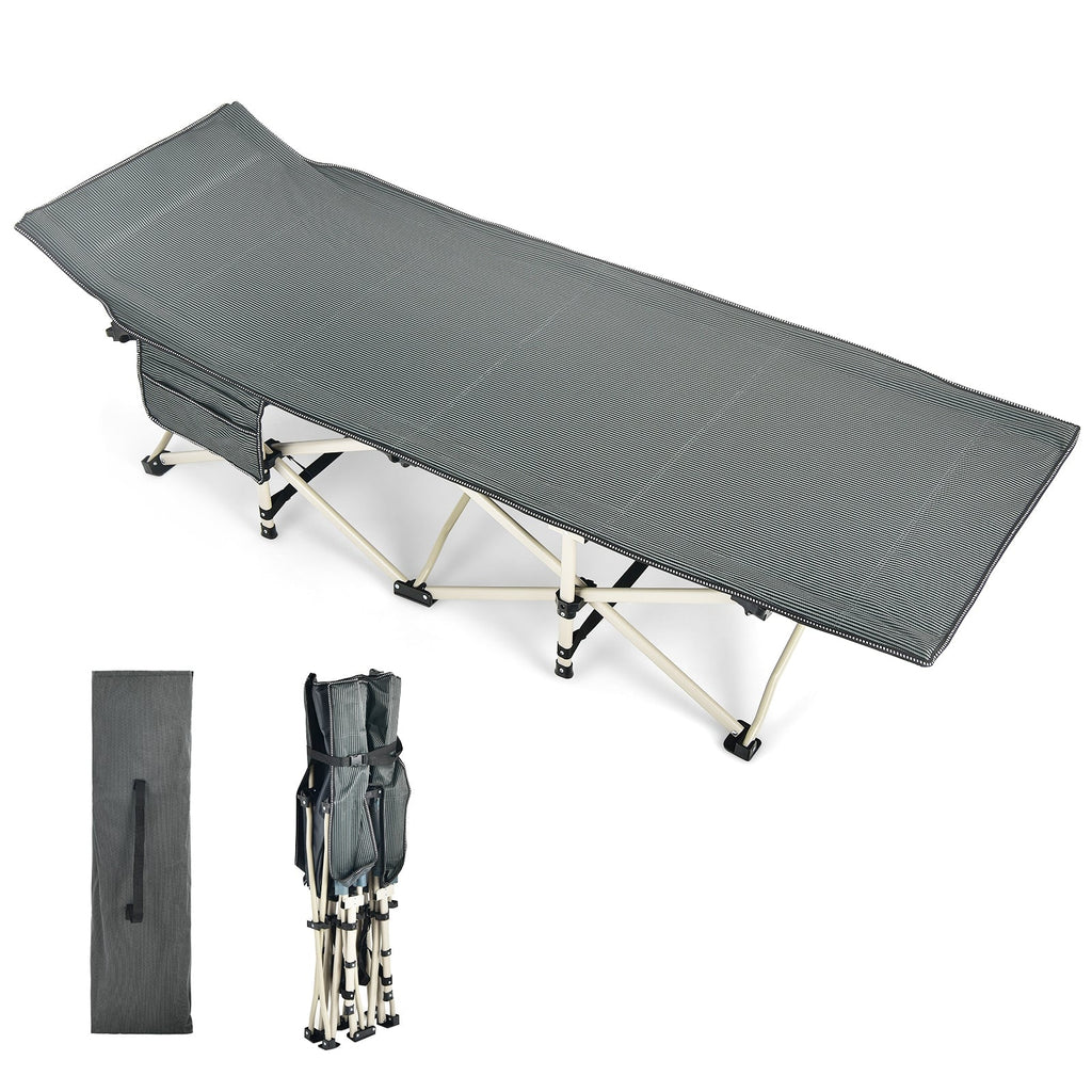 Wide Foldable Camping Cot with Carry Bag