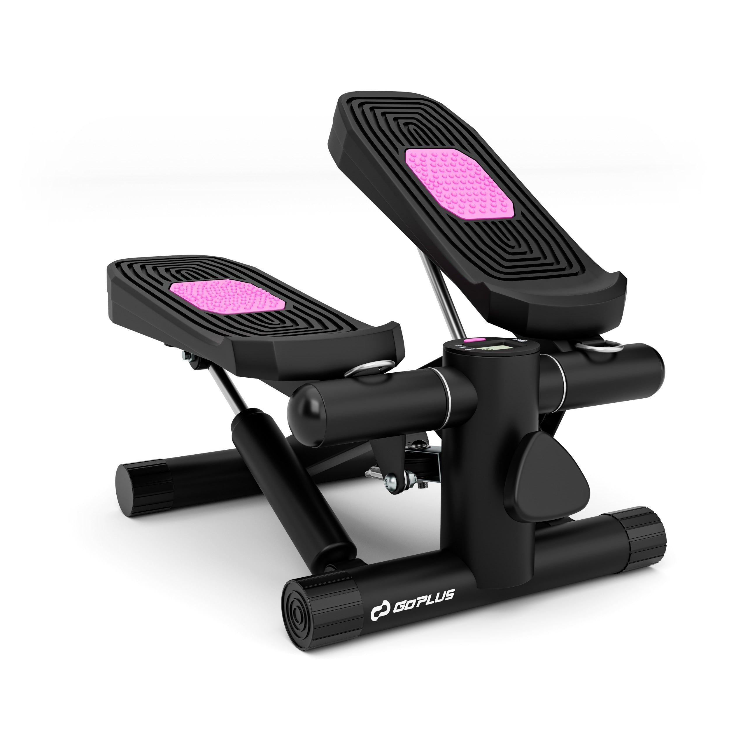 Mini Stepper with Resistance Bands and Adjustable Height for Exercise at Home