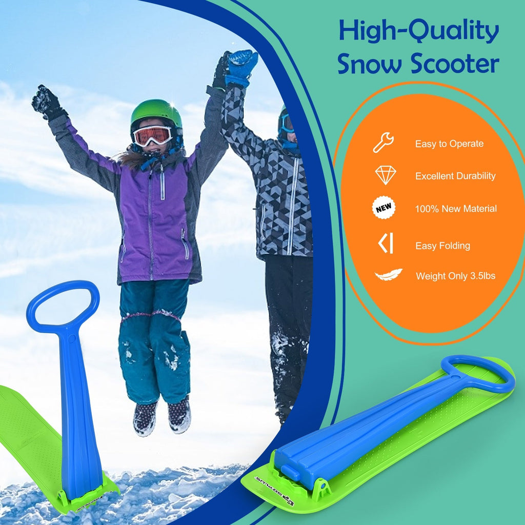 1-Rider Snow Scooter with Grip Handle