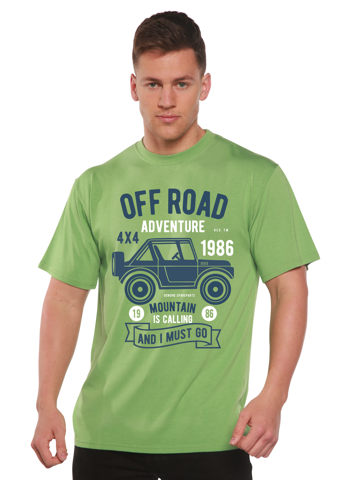 Off Road Adventure Spun Bamboo® Men's Bamboo Viscose/Organic Cotton Short Sleeve Graphic T-Shirt