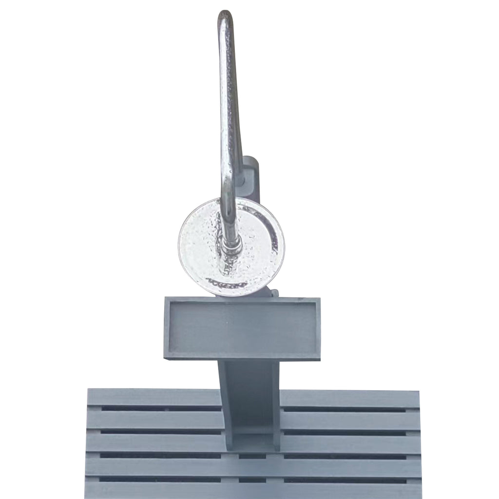 Outdoor Garden Pool Shower with Chassis Board, Cooling Solution, Gray Solid W