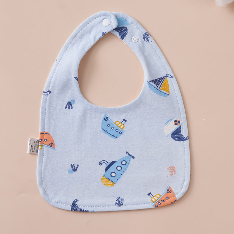Babys Pure Cotton U-shaped Bib Waterproof Baby Bib