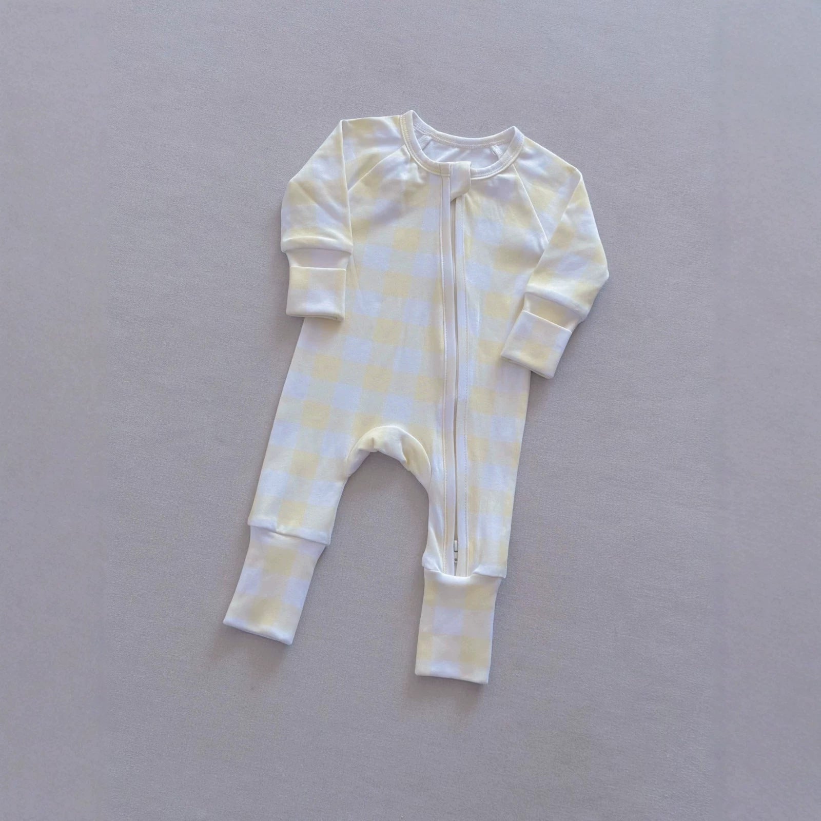 New-style Baby Plaid Onesie Romper