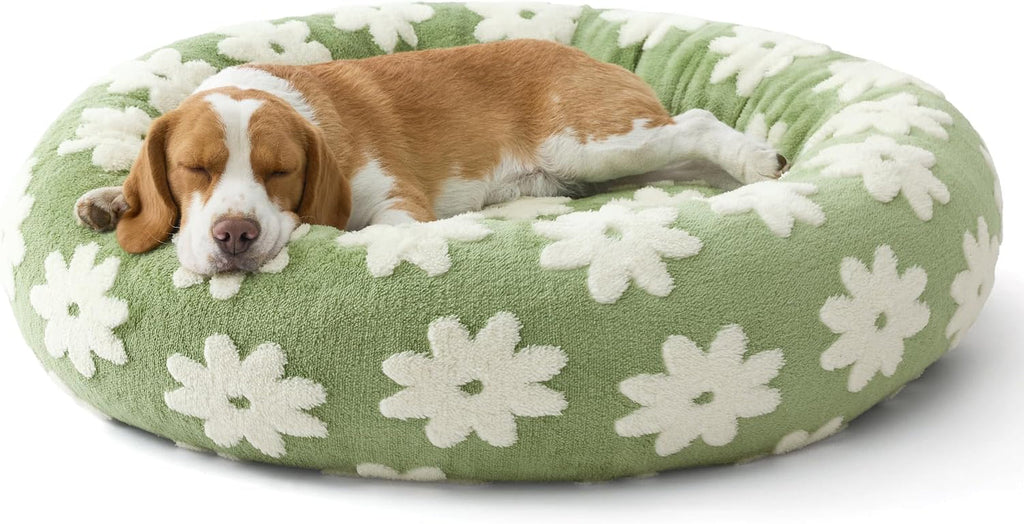 LE SURE Donut Dog Bed – 7 Sizes, 5 Patterns