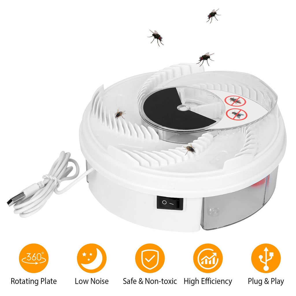 Electric Fly Trap - USB Powered, Rotating Indoor Use
