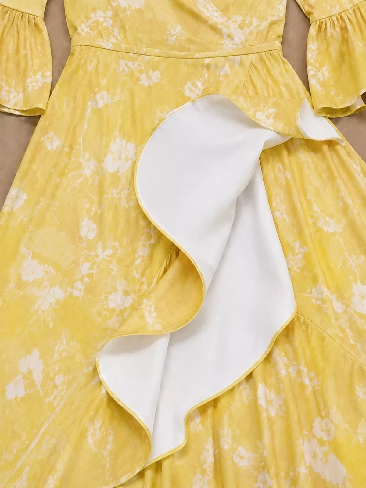 High-Low Ruffled Maxi Dress