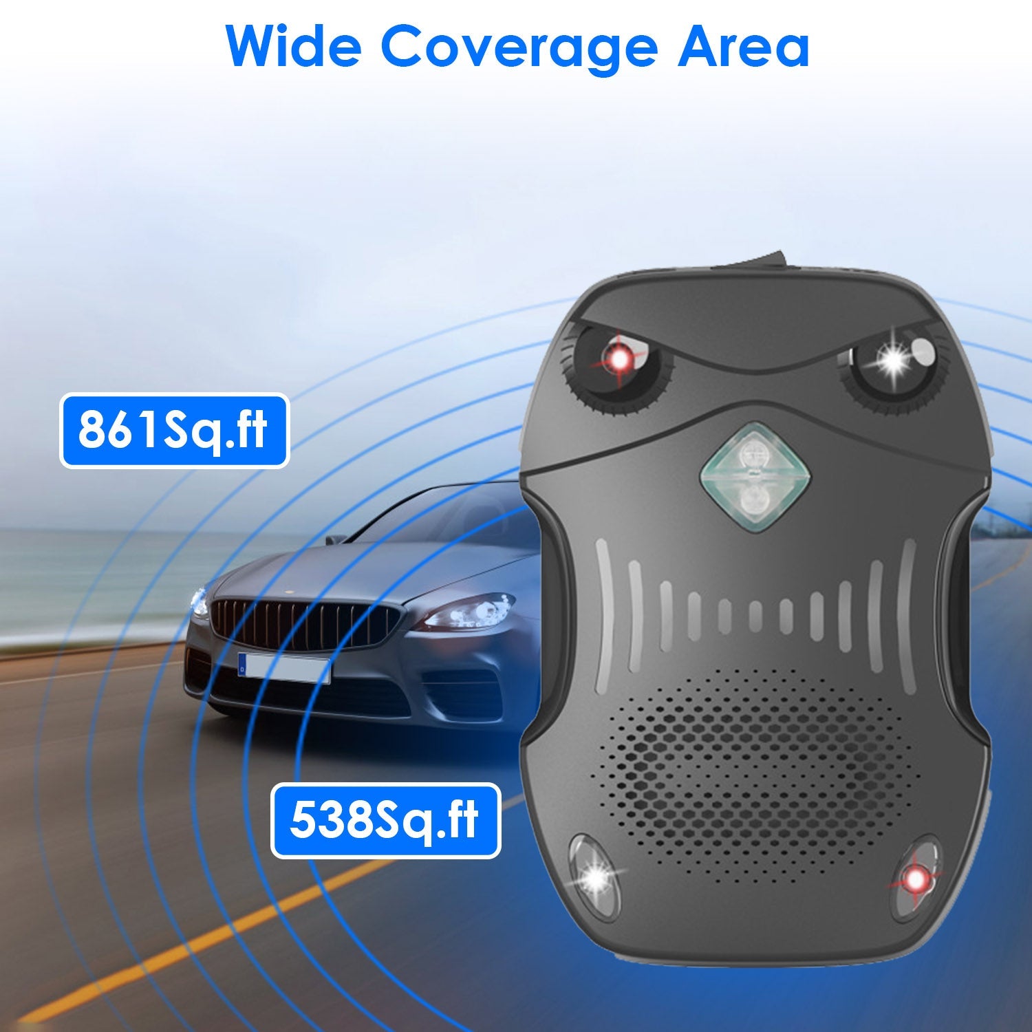 Under Hood Ultrasonic Rodent Repeller for Vehicle 2 Pack