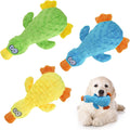 Duck-Shaped Plush Toy with Squeaky Ball for Dogs
