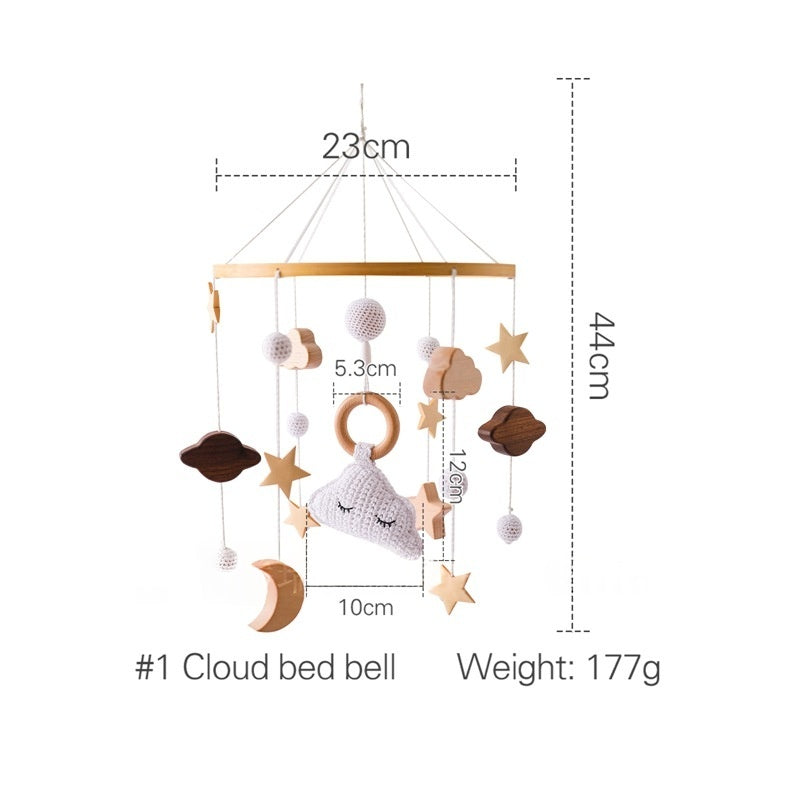 Crib Rattle Three-month-old Newborn Stroller Crib Headboard Rattle