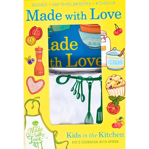 Made with Love: Kid's Cookbook with Apron - Paperback