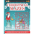 Christmas Mazes: Mazes for Kids 50 Mazes Difficulty Level Medium Fun Maze Puzzle Activity Game Books for Children - Holiday Stocking St - Paperback