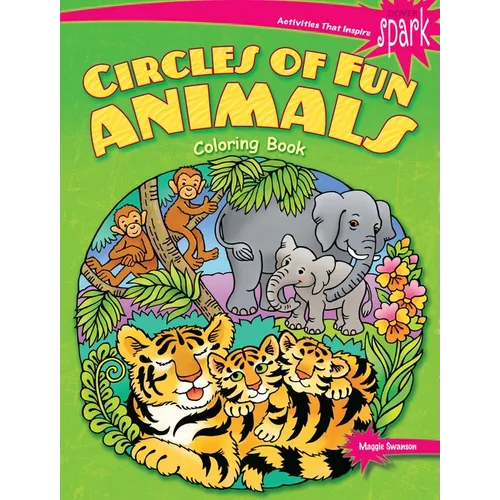 Spark Circles of Fun Animals Coloring Book - Paperback