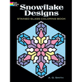 Snowflake Designs Stained Glass Coloring Book - Paperback