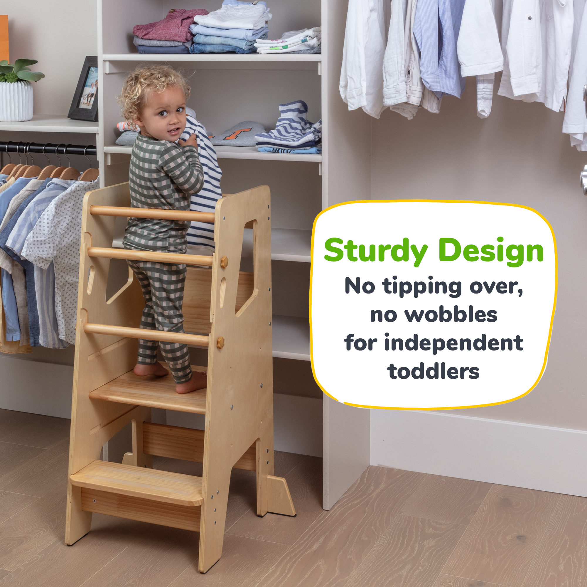 Toddler Tower - Adjustable Kitchen Stool Helper