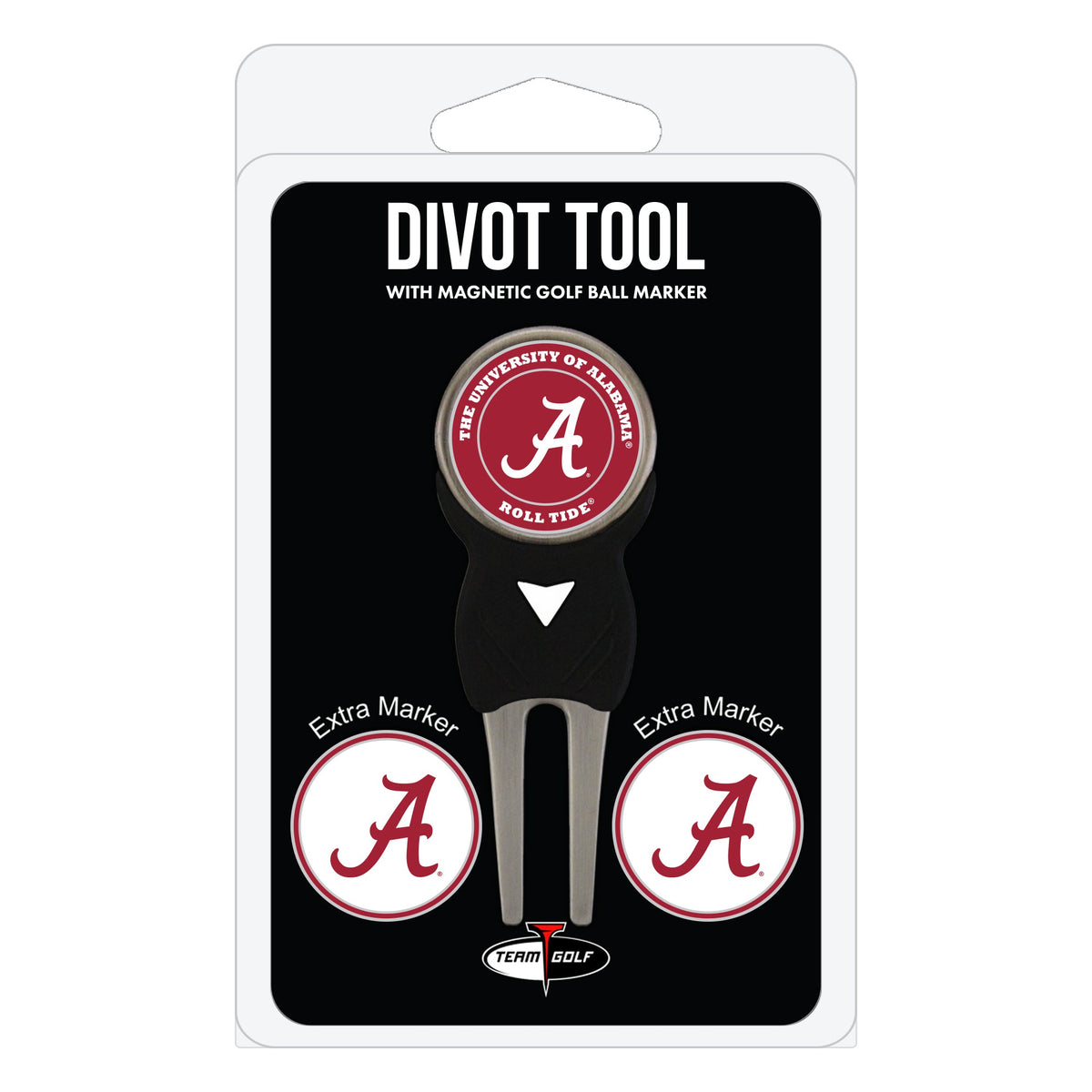 Alabama Crimson Tide Divot Tool + 3 Ball Markers