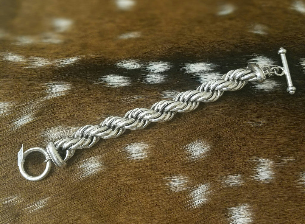 Sterling Silver Twist Bracelet