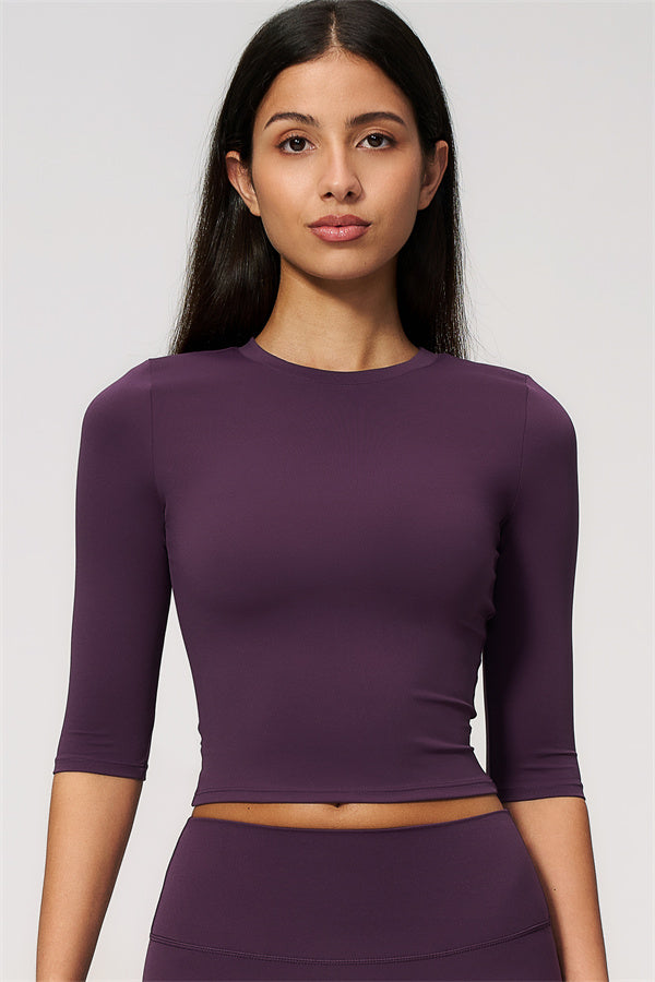 The Natalia Half-Sleeve Top Leggings 2-Piece Set