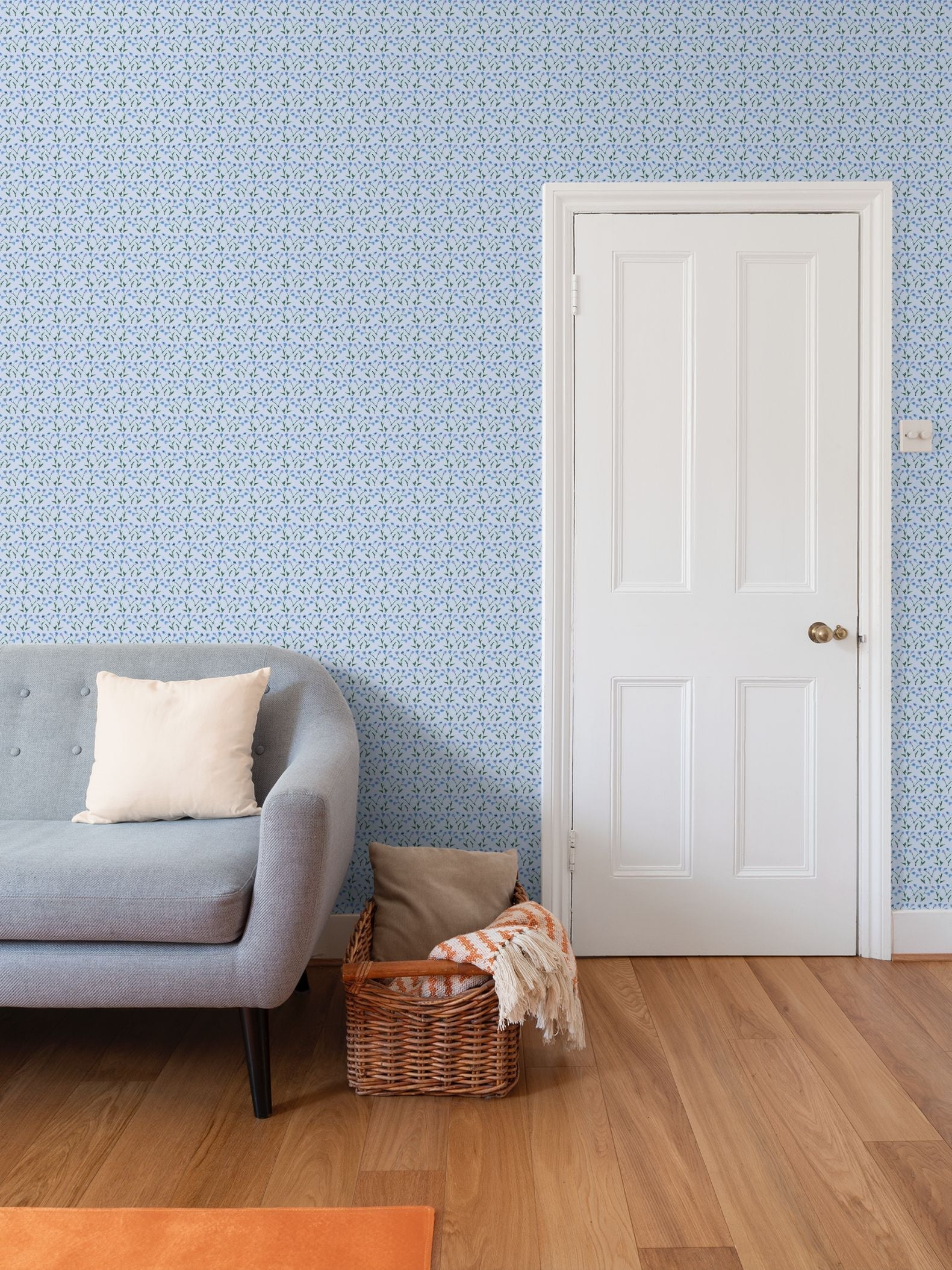 Genevieve Wallpaper (Periwinkle Multi)