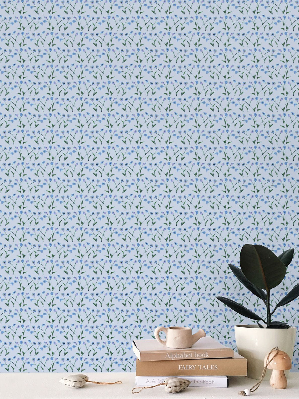 Genevieve Wallpaper (Periwinkle Multi)
