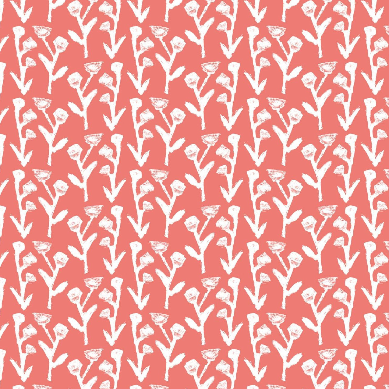 Ivy Manor Wallpaper (Coral)