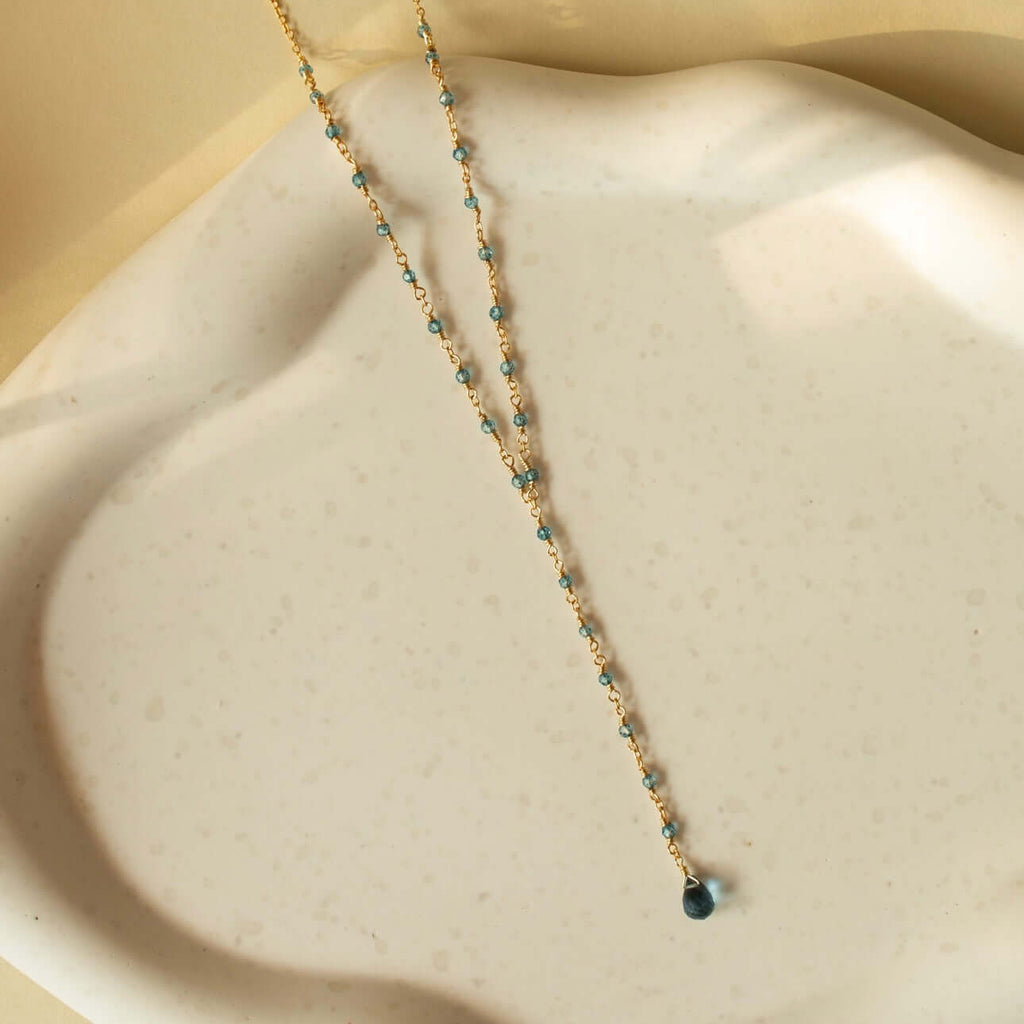 Pink Tourmaline Quartz Kensington Necklace