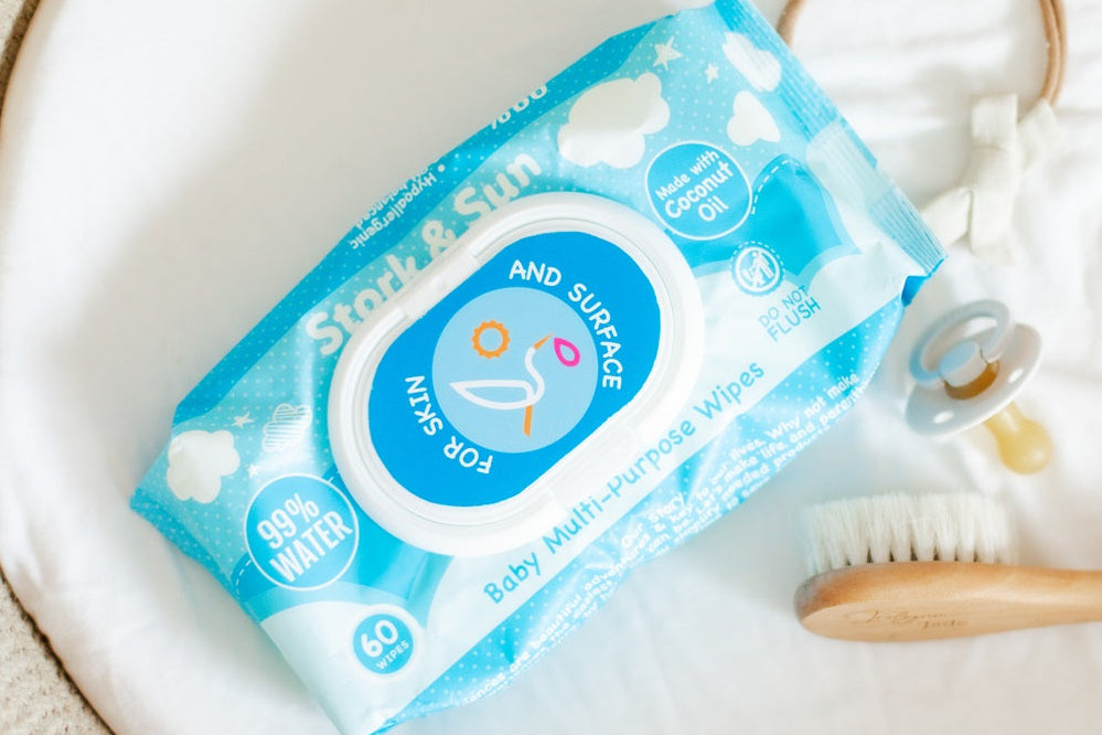 Stork & Sun PFAS-Free Baby Wipes — 6 Pack (360ct)
