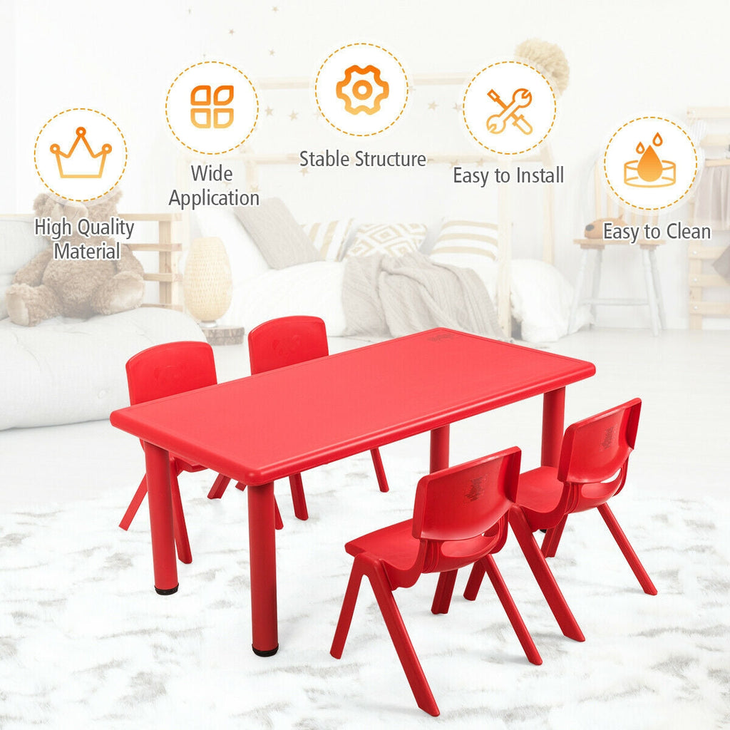 4-pack Kids Plastic Stackable Classroom Chairs