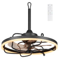 20" Ceiling Fan with Dimmable LED Light and Remote Control